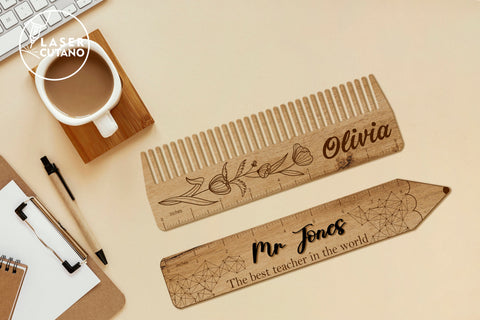 RULERS Bundle Custom Teachers Supplies SVG LaserCutano 