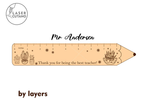 RULERS Bundle Custom Teachers Supplies SVG LaserCutano 