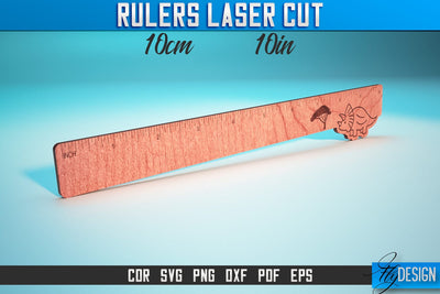 Rulers Laser Cut SVG | Rulers SVG Design | CNC Files SVG Fly Design 