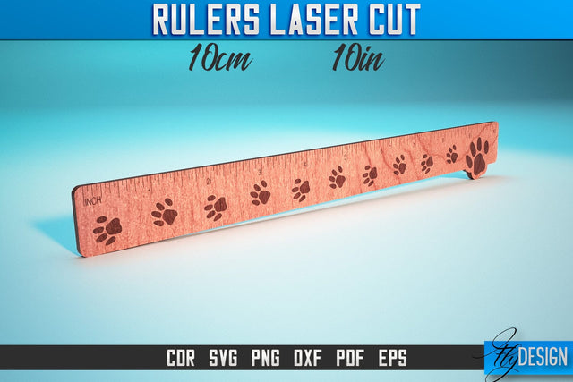 Rulers Laser Cut SVG | Rulers SVG Design | CNC Files SVG Fly Design 