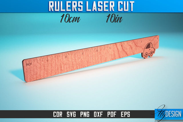 Rulers Laser Cut SVG | Rulers SVG Design | CNC Files SVG Fly Design 