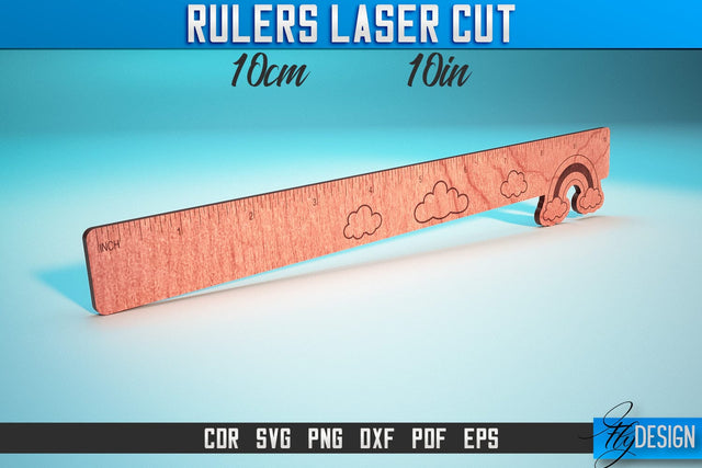 Rulers Laser Cut SVG | Rulers SVG Design | CNC Files SVG Fly Design 