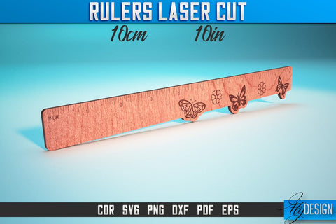 Rulers Laser Cut SVG | Rulers SVG Design | CNC Files SVG Fly Design 