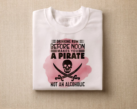 Drinking Rum Pirate Sticker - U.S. Custom Stickers