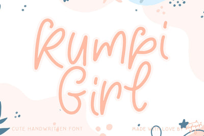 Rumpi Girl Font dapiyupi store 