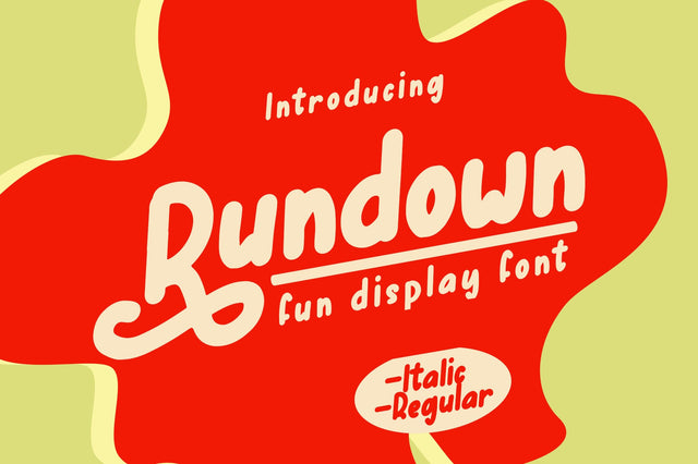 Rundown Font Wildan Type 