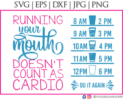 Running-Doesnt-Count-As-Cardio SVG SVG Design Shoppe 