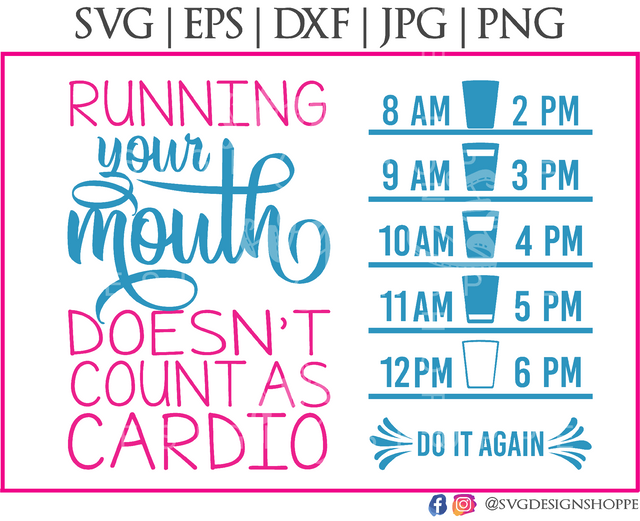 Running-Doesnt-Count-As-Cardio SVG SVG Design Shoppe 