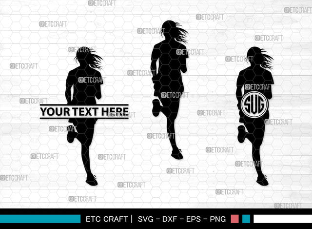 Running Monogram, Running Silhouette, Running SVG, Runner Svg, Run Svg, Running Man Svg, SB00401 SVG ETC Craft 