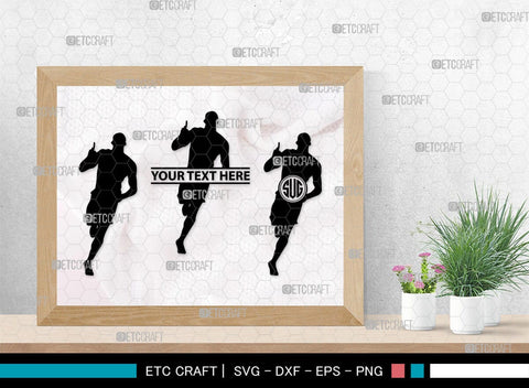 Running Monogram, Running Silhouette, Running SVG, Runner Svg, Run Svg, Running Man Svg, SB00401 SVG ETC Craft 