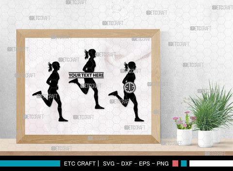 Running Monogram, Running Silhouette, Running SVG, Runner Svg, Run Svg, Running Man Svg, SB00401 SVG ETC Craft 