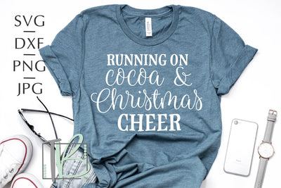 Running on Cocoa and Christmas Cheer SVG SVG TB Designs 