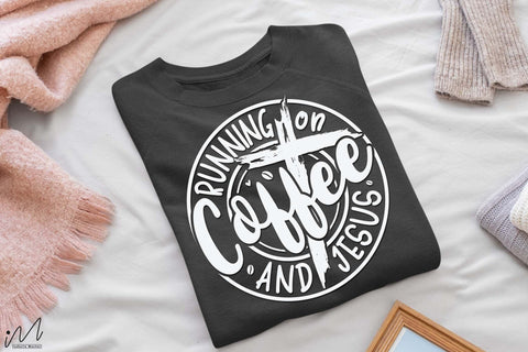 Running on coffee and Jesus svg, Christian t-shirt Svg, Religious Svg, Faith t shirt Svg, Jesus Svg, Bible Verse, God svg,Faith Svg, Digital files Forgiven Svg, Self Love Svg, Motivational quote Svg SVG Isabella Machell 