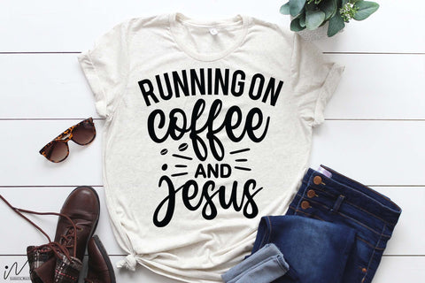 Running on coffee and Jesus svg, Christian t-shirt Svg, Religious Svg, Faith t shirt Svg, Jesus Svg, Bible Verse, God svg,Faith Svg, Digital files Forgiven Svg, Self Love Svg, Motivational quote Svg SVG Isabella Machell 