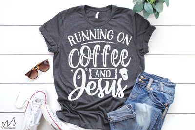 Running on coffee and Jesus t shirt svg, Christian t-shirt Svg, Religious Svg, Faith t shirt Svg, Jesus Svg, Bible Verse, God svg,Faith Svg, Digital files Forgiven Svg, Self Love Svg, Motivational quote Svg SVG Isabella Machell 