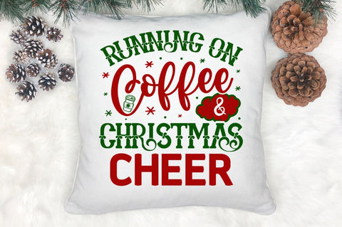 Running on coffee & christmas cheer SVG SVG Regulrcrative 