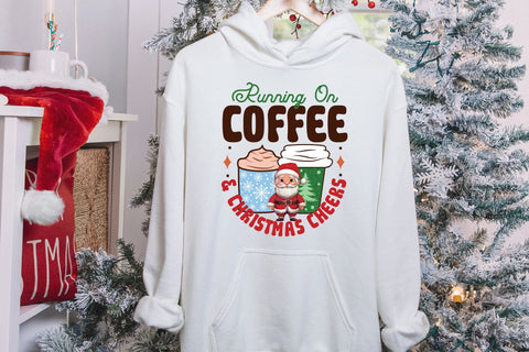 Running on Coffee & Christmas Cheers Sublimation Sublimation CraftLabSVG 
