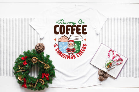 Running on Coffee & Christmas Cheers Sublimation Sublimation CraftLabSVG 