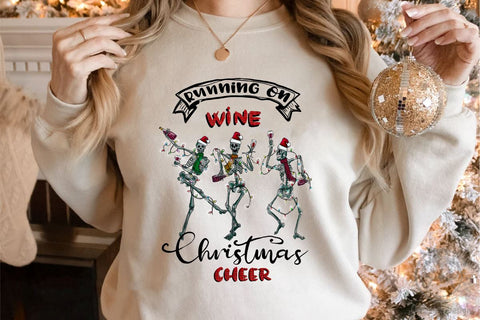 Running On Wine Christmas Cheer PNG Christmas Sublimation LAM HOANG THUY 