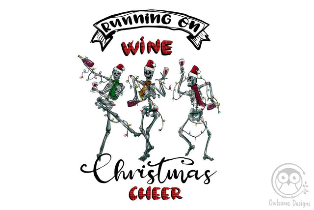 Running On Wine Christmas Cheer PNG Christmas Sublimation LAM HOANG THUY 