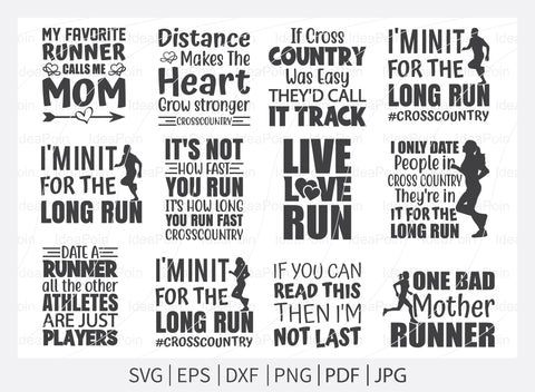 Running SVG, Cross Country Runner Svg, Running Svg Bundle , Run Svg Bundle, Workout Svg, Digital Download, Png, Eps, Running Jpg, Run Dxf SVG Dinvect 