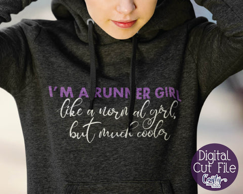 Running SVG - Exercise - Runner Svg - I'm A Runner Girl, Cool SVG Crafty Mama Studios 