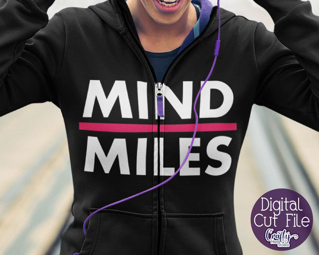 Running SVG - Exercise - Runner Svg - Mind Over Miles Cut File SVG Crafty Mama Studios 