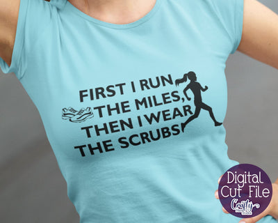 Running SVG - Exercise - Runner Svg - Running Love - Nurse Svg SVG Crafty Mama Studios 