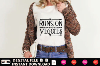 Runs On Veggies SVG Shahin alam 