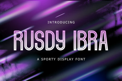 Rusdy Ibra - Sporty Display Font Font StringLabs 