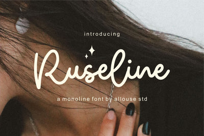 Ruseline Font Allouse.Studio 