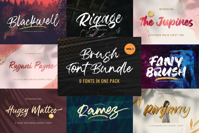 rush Textured Font Bundle Vol. 1 Font StringLabs 