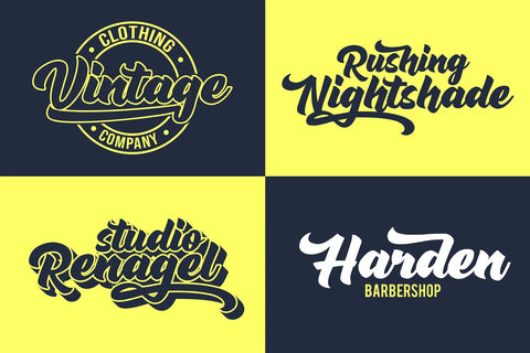 Rushing Nightshade - Bold Script Font Font Mozzatype 
