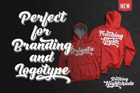 Rushing Nightshade - Bold Script Font Font Mozzatype 