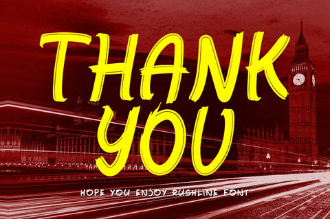 Rushline - Brush Display Font Font Illushvara Design 