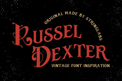 Russel Dexter - Retro Vintage Script Font Font StringLabs 
