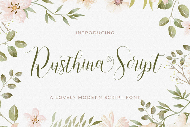 Rusthina - Love Script Font Font StringLabs 