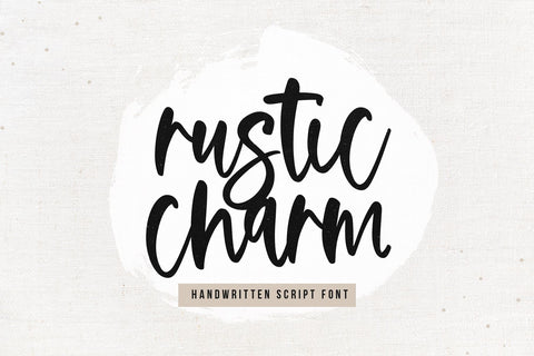 Rustic Charm - Farmhouse Script Font Font KA Designs 