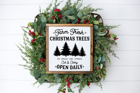 Rustic Christmas Decor SVG - Farmhouse Holiday Signs SVG Pickled Thistle Creative 