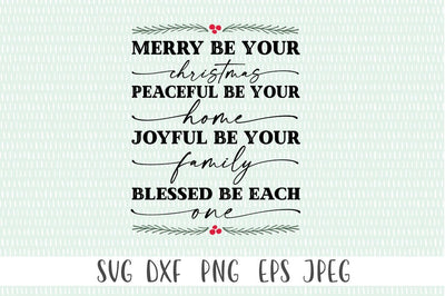 Rustic Christmas Sign SVG - Merry Be Your Christmas SVG Simply Cutz 