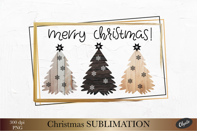 Rustic Christmas Tree PNG. Christmas Tree Sublimation. Sublimation Olga Terlyanskaya 