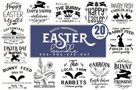 Rustic Farmhouse Easter SVG bundle, Rustic Easter SVG bundle SVG DESIGNISTIC 