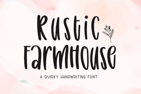 Rustic Farmhouse Font Mozarella 