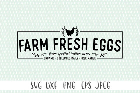 Rustic Farmhouse Sign SVG - Farm Fresh Eggs SVG, Farmhouse Decor SVG SVG Simply Cutz 