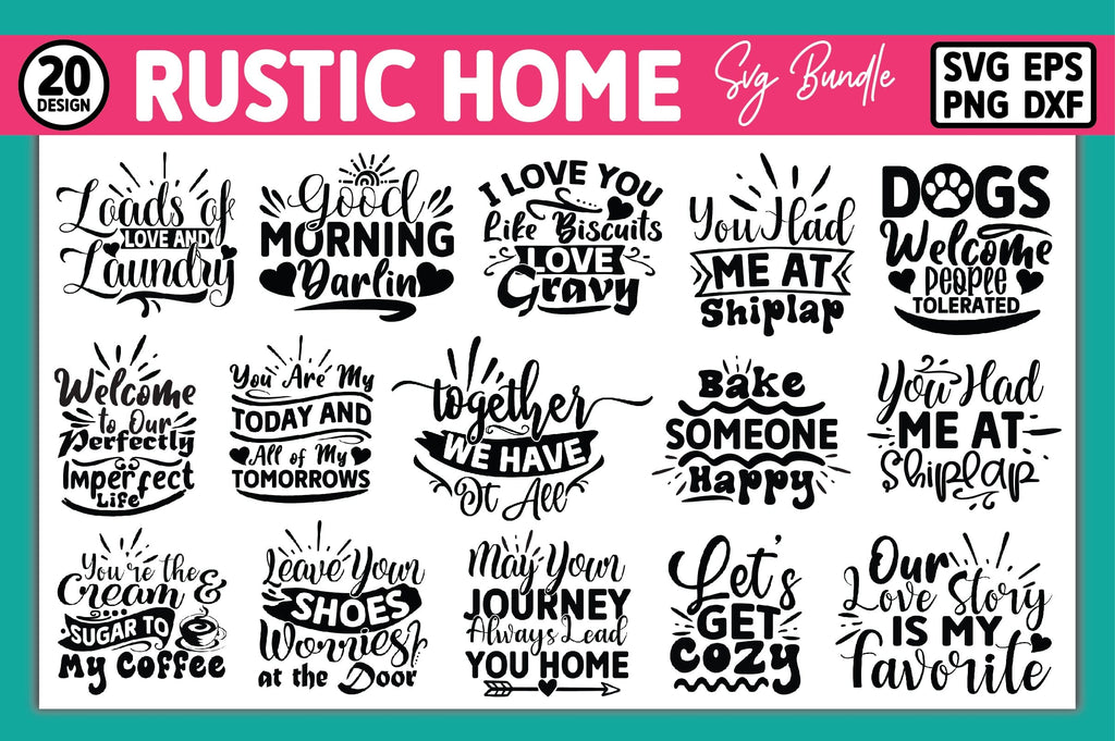 Rustic Ridge Svg Rustic Home SVG Bundle - So Fontsy