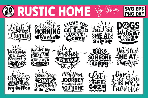 Rustic Home SVG Bundle SVG Ariyan 