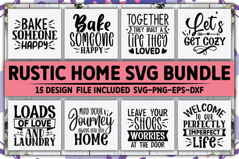 Rustic Home SVG Bundle SVG Ariyan 