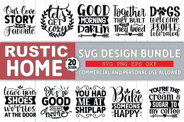 Rustic Home SVG Design Bundle SVG Ariyan 