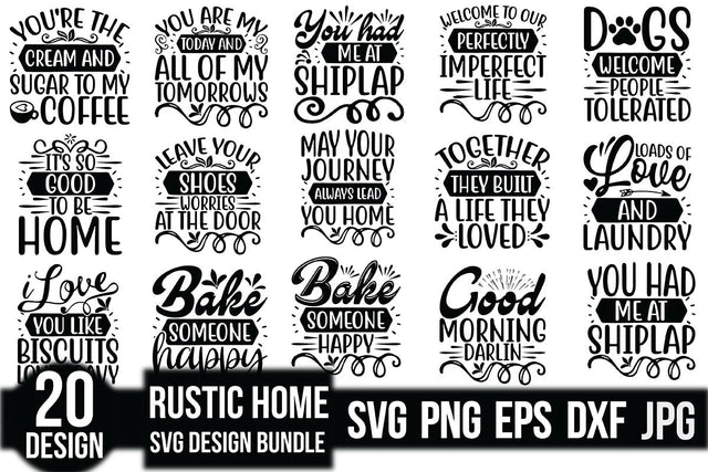 Rustic Home Svg Design Bundle SVG Rupkotha 