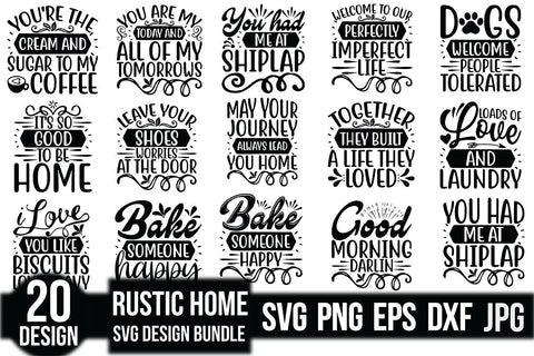 Rustic Home Svg Design Bundle SVG Rupkotha 
